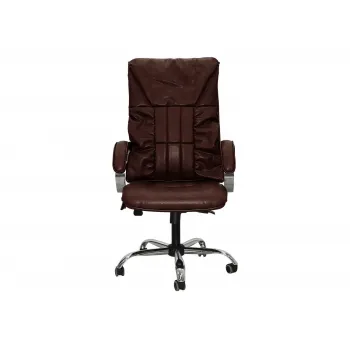 Офисное массажное кресло EGO BOSS EG1001 LKFV Шоколад (Арпатек)