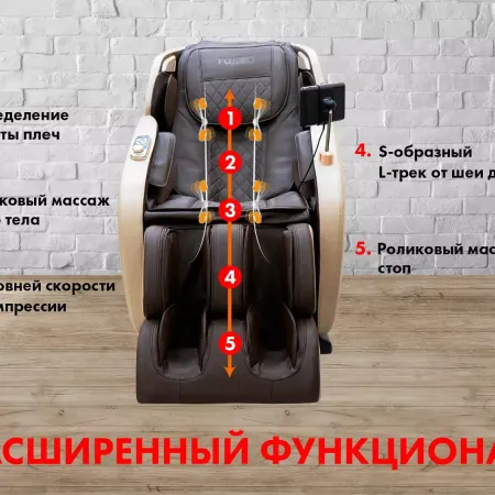 Массажное кресло FUJIMO OPTIMA F555 Шампань