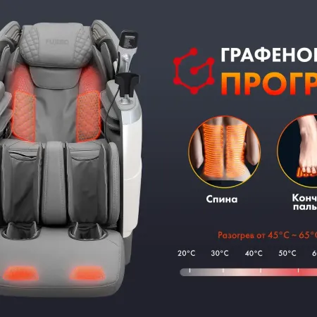 Массажное кресло FUJIMO FLEXOR F500 Grey