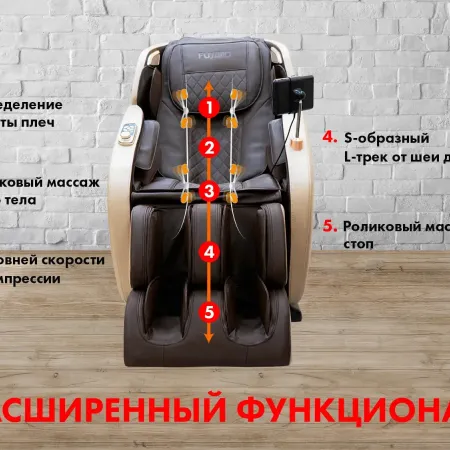 Массажное кресло FUJIMO OPTIMA F555 Эспрессо