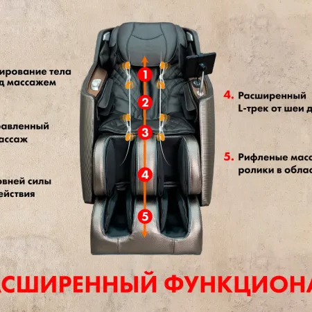 Массажное кресло FUJIMO KENKO Графит