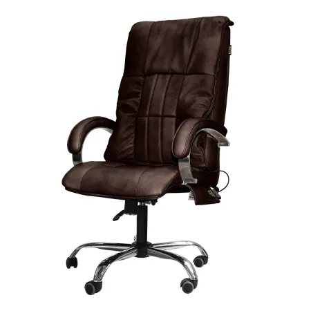 Офисное массажное кресло EGO BOSS EG1001 LKFV Шоколад (Арпатек)