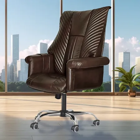 Офисное массажное кресло EGO President EG1005 ШОКОЛАД (Арпатек)
